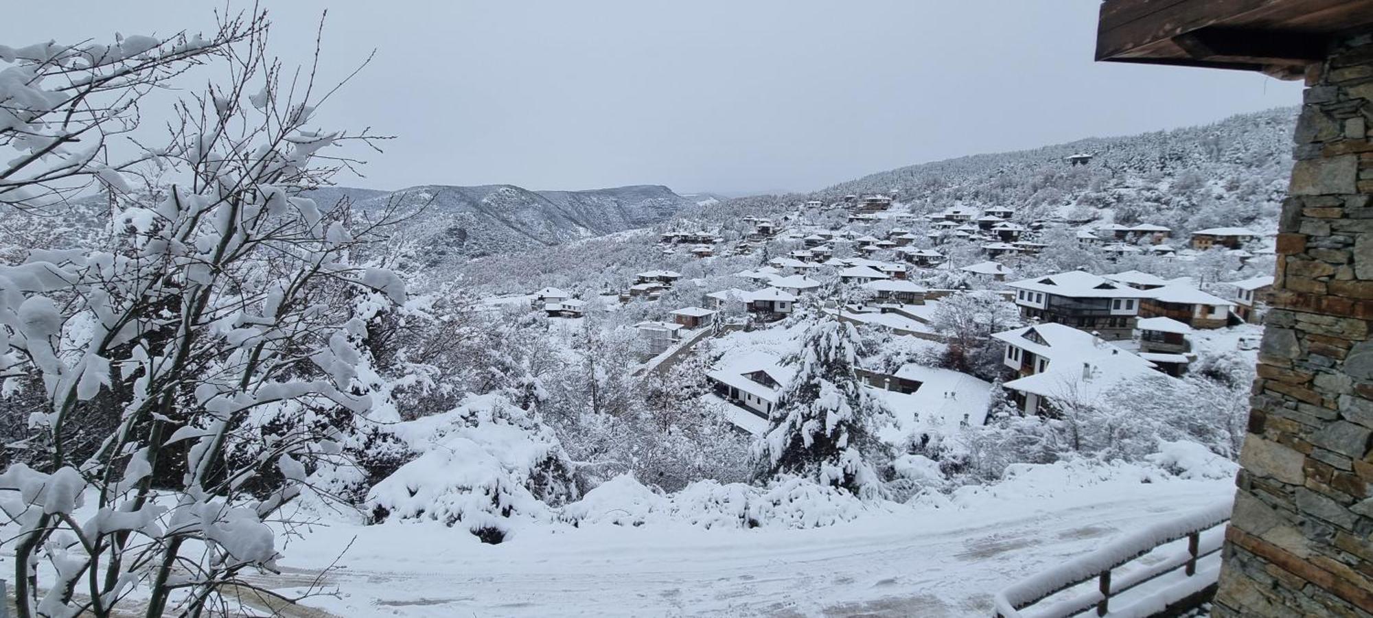 Панорама Хаус Лещен И Еко Къщи Дървена И Землянка Dış mekan fotoğraf